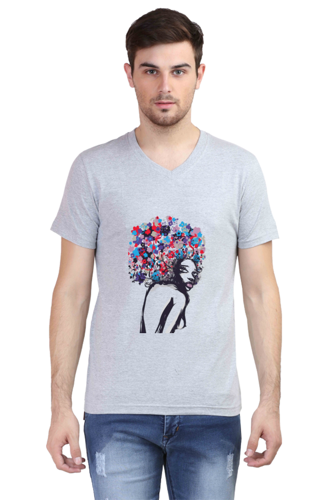 Strut/Male V Neck T-Shirt White S